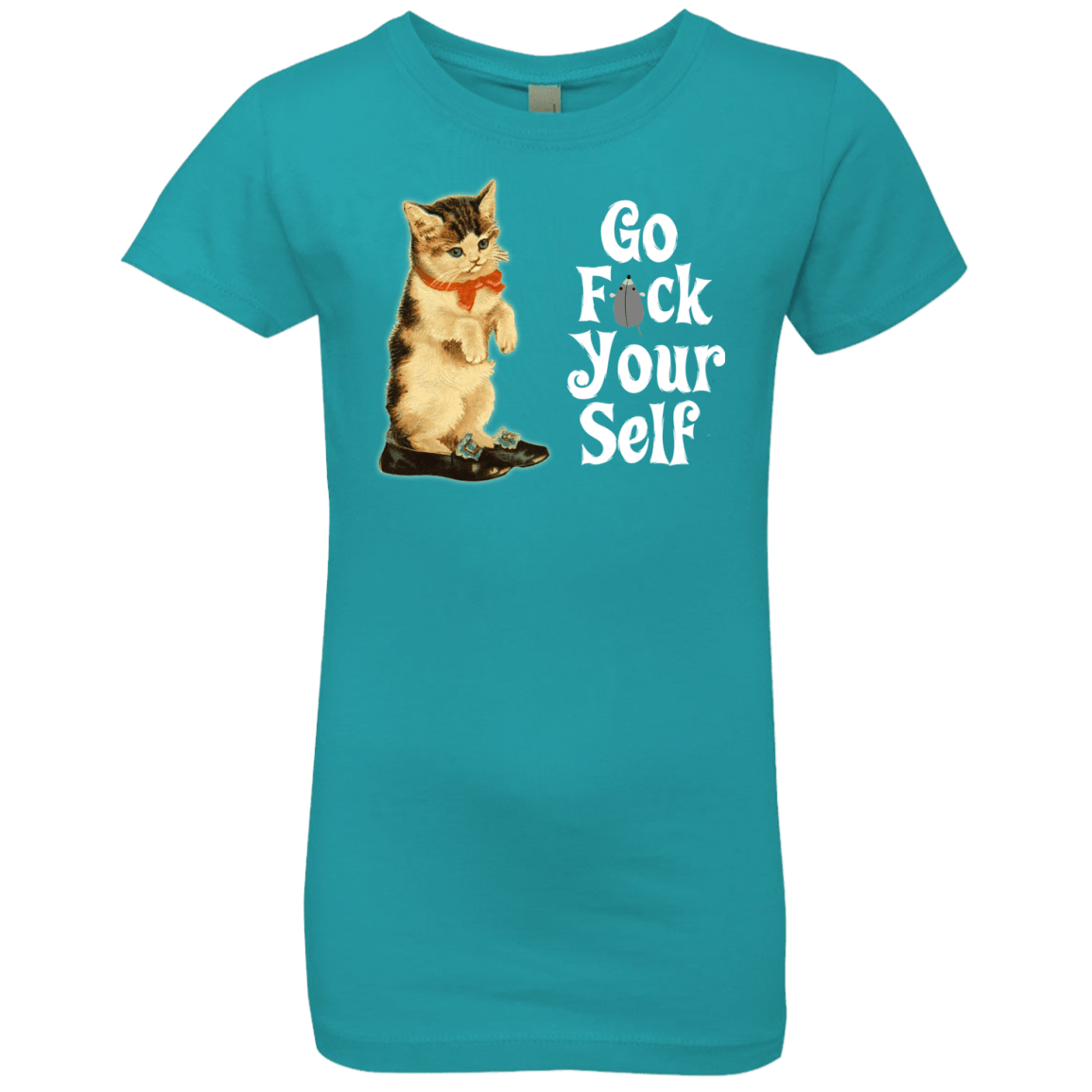 T-Shirts Tahiti Blue / YXS Go fck yourself Girls Premium T-Shirt