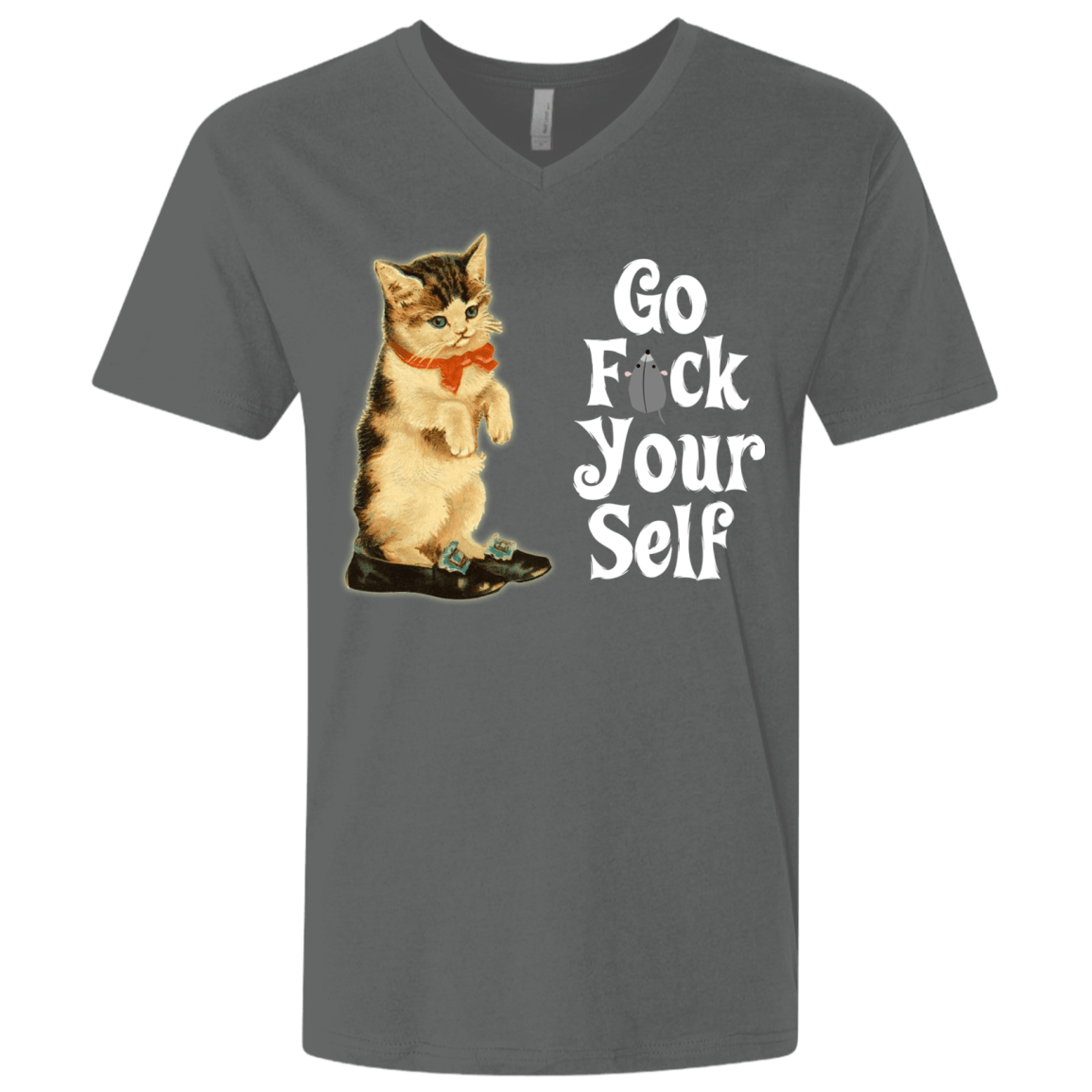T-Shirts Heavy Metal / X-Small Go fck yourself Men's Premium V-Neck