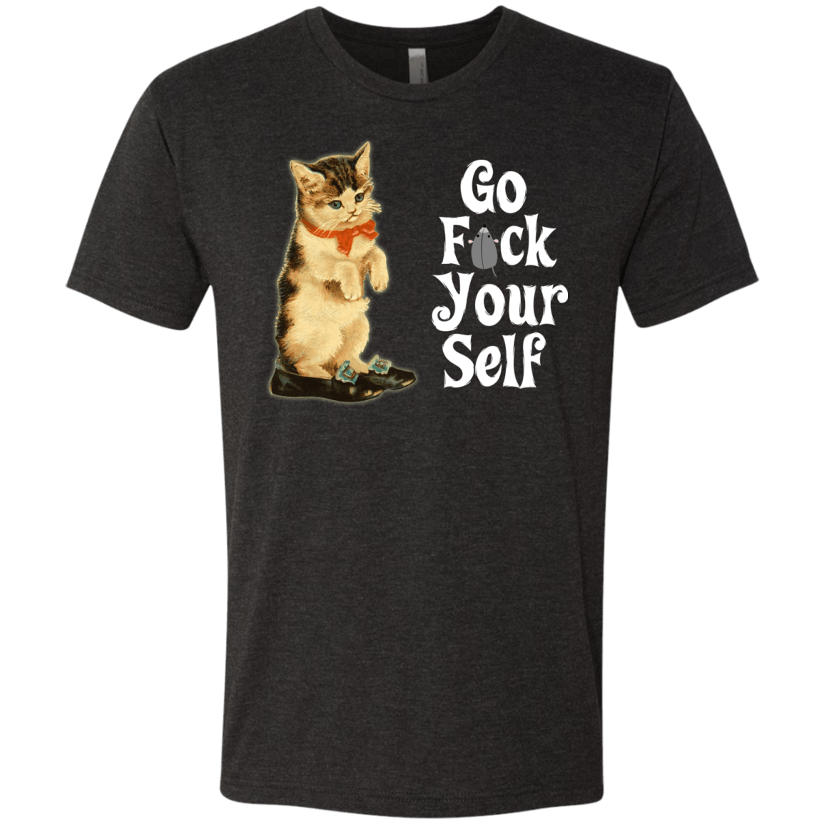 T-Shirts Vintage Black / Small Go fck yourself Men's Triblend T-Shirt