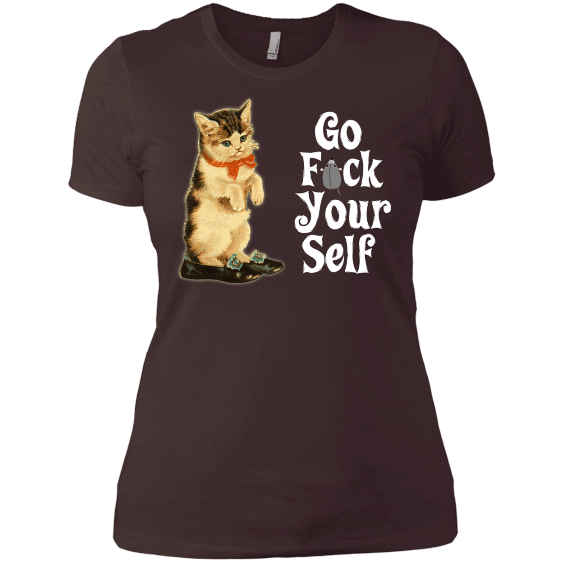 T-Shirts Dark Chocolate / X-Small Go fck yourself Women's Premium T-Shirt