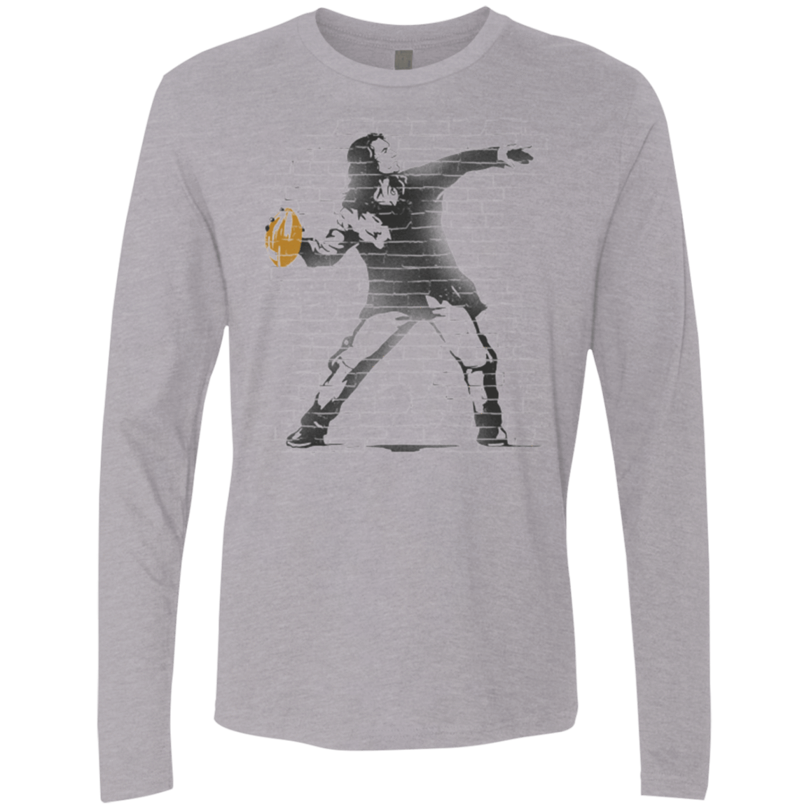 T-Shirts Heather Grey / Small GO LONG MARK Men's Premium Long Sleeve