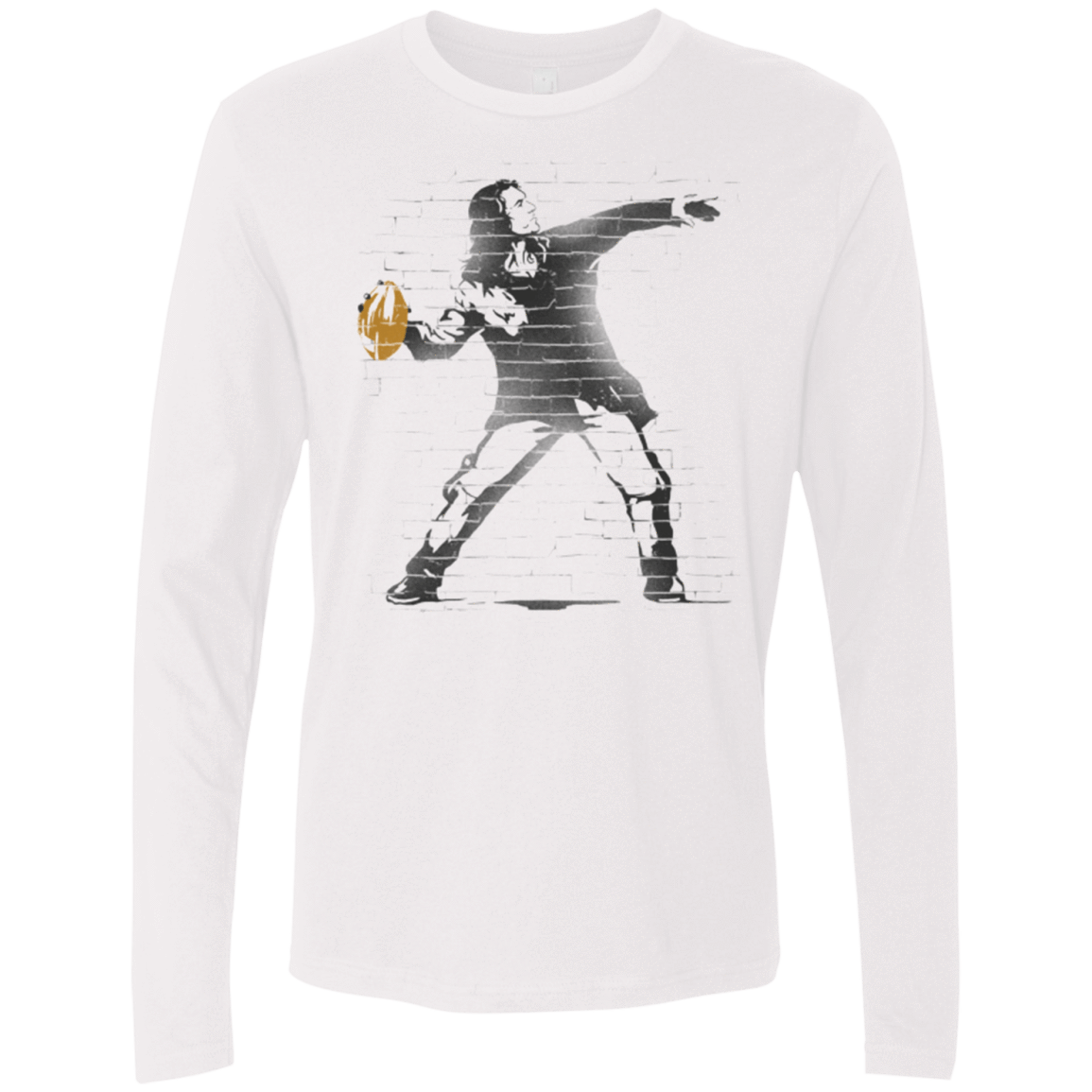 T-Shirts White / Small GO LONG MARK Men's Premium Long Sleeve