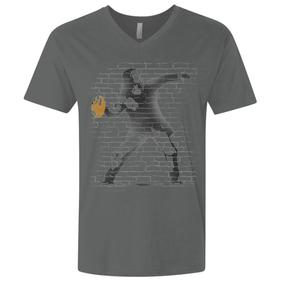 T-Shirts Heavy Metal / X-Small GO LONG MARK Men's Premium V-Neck