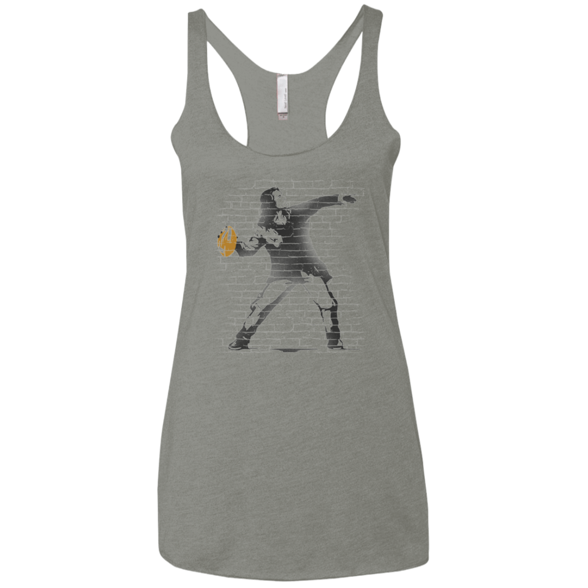 T-Shirts Venetian Grey / X-Small GO LONG MARK Women's Triblend Racerback Tank