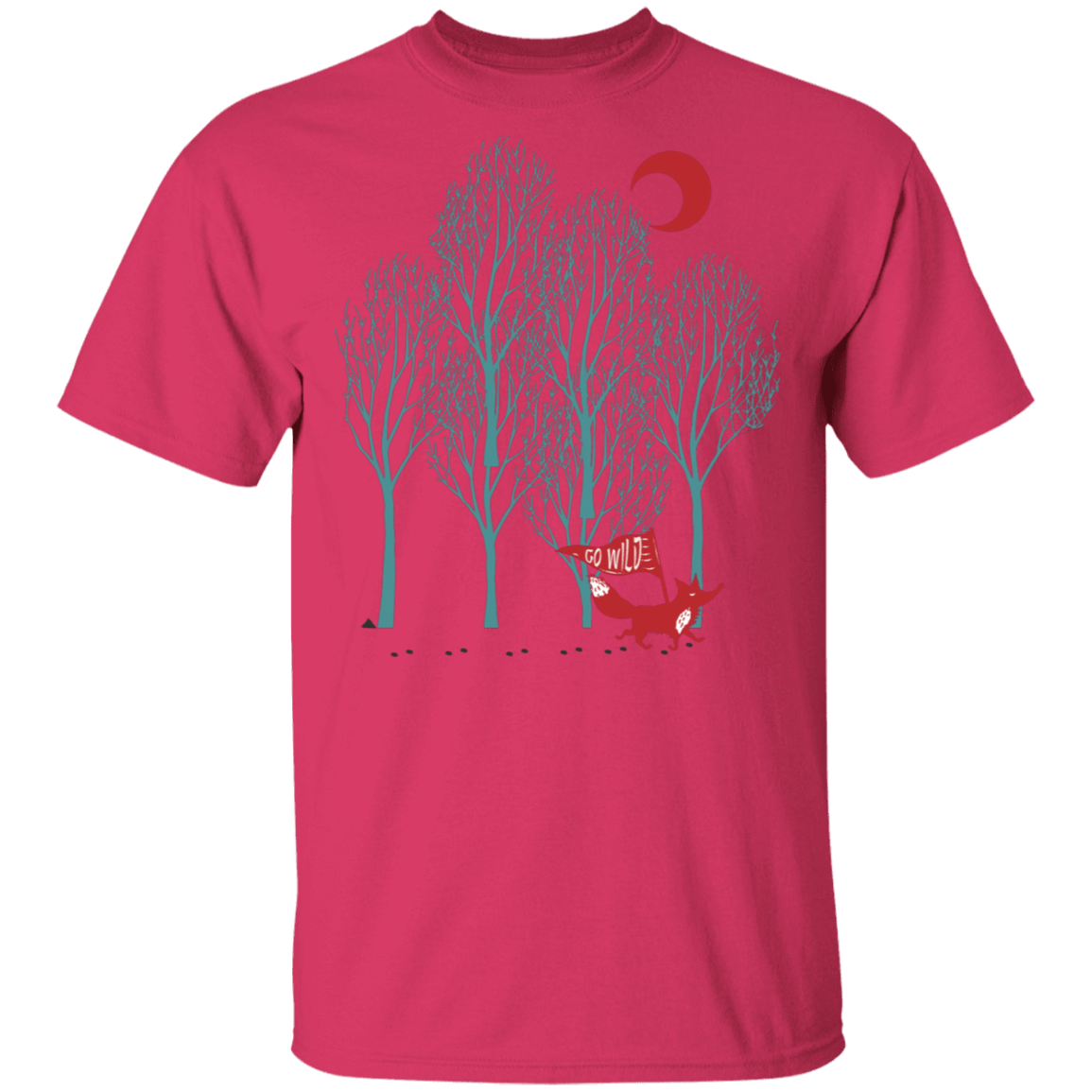 T-Shirts Heliconia / S Go Wild Fox Trot T-Shirt