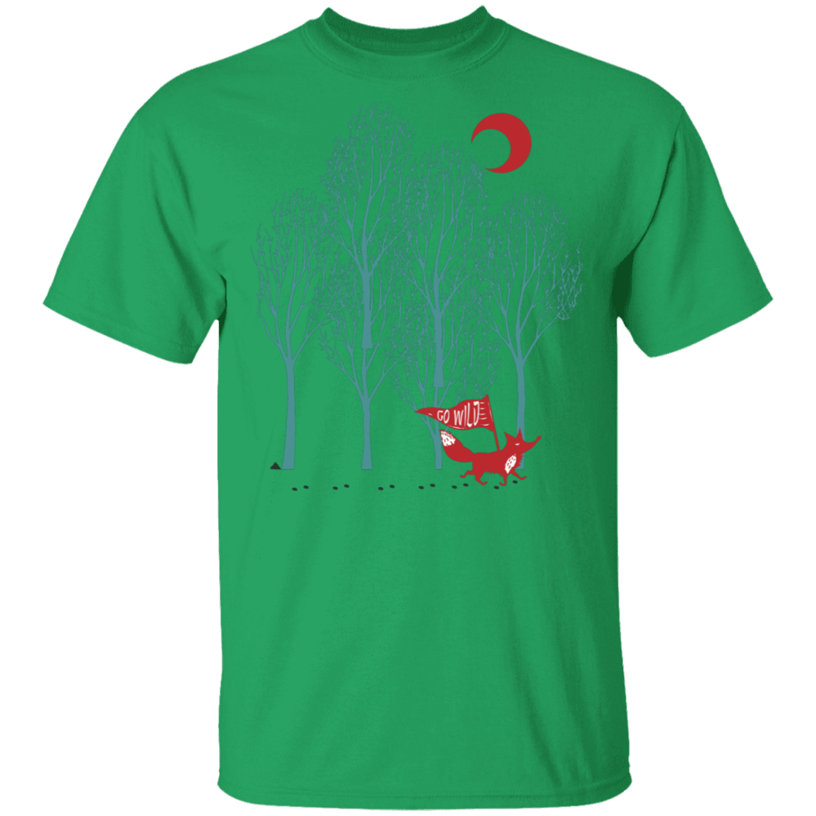 T-Shirts Irish Green / S Go Wild Fox Trot T-Shirt