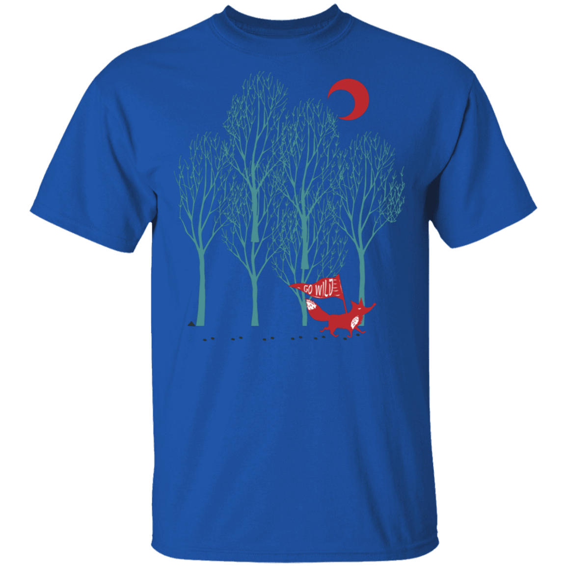 T-Shirts Royal / S Go Wild Fox Trot T-Shirt