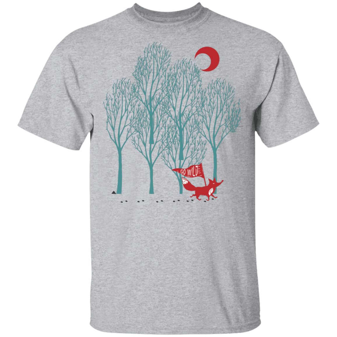 T-Shirts Sport Grey / S Go Wild Fox Trot T-Shirt