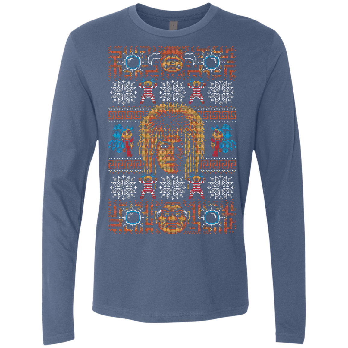 T-Shirts Indigo / Small Goblin Christmas Men's Premium Long Sleeve