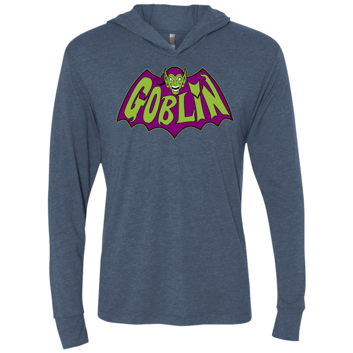 T-Shirts Indigo / X-Small Goblin Triblend Long Sleeve Hoodie Tee