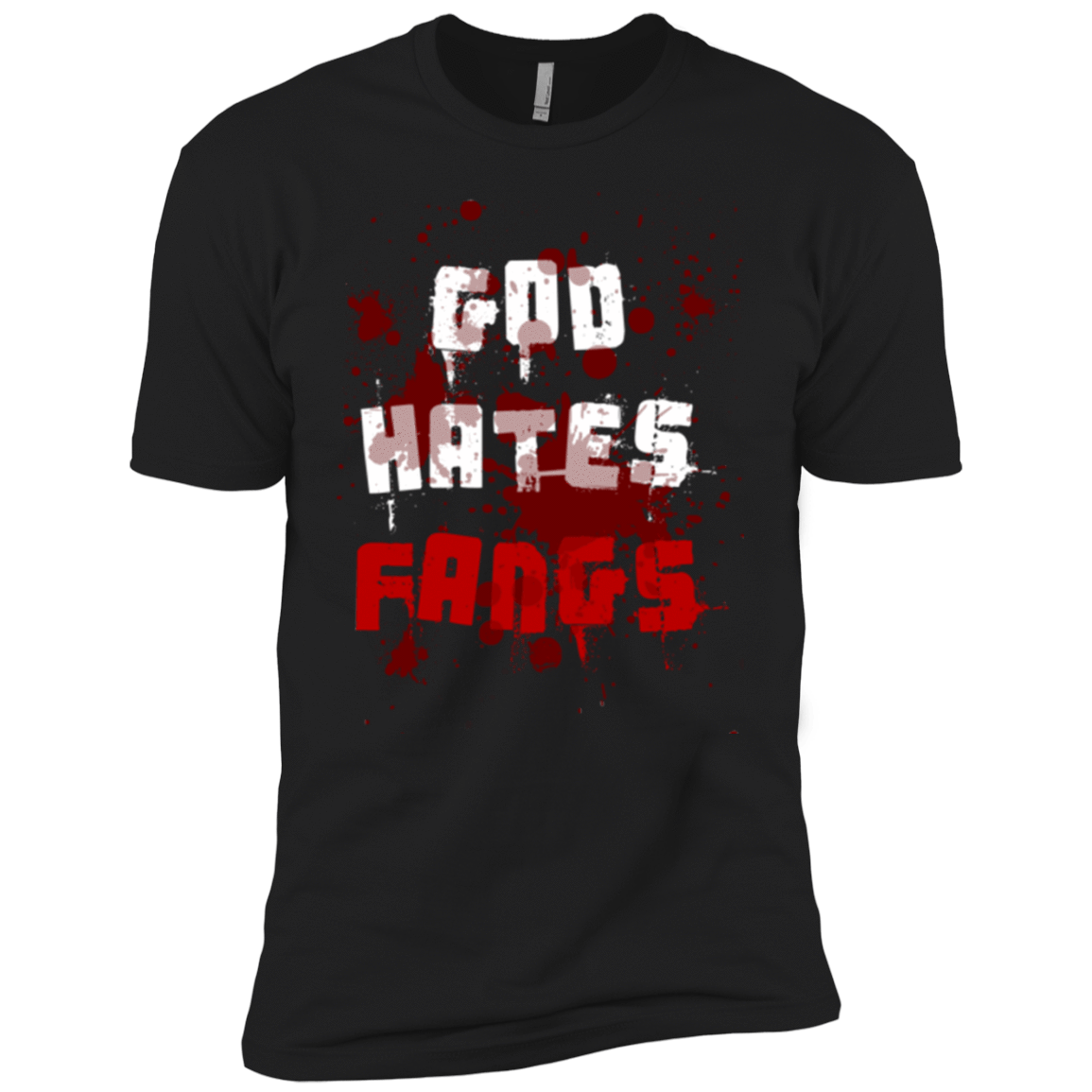 T-Shirts Black / YXS God hates fangs Boys Premium T-Shirt