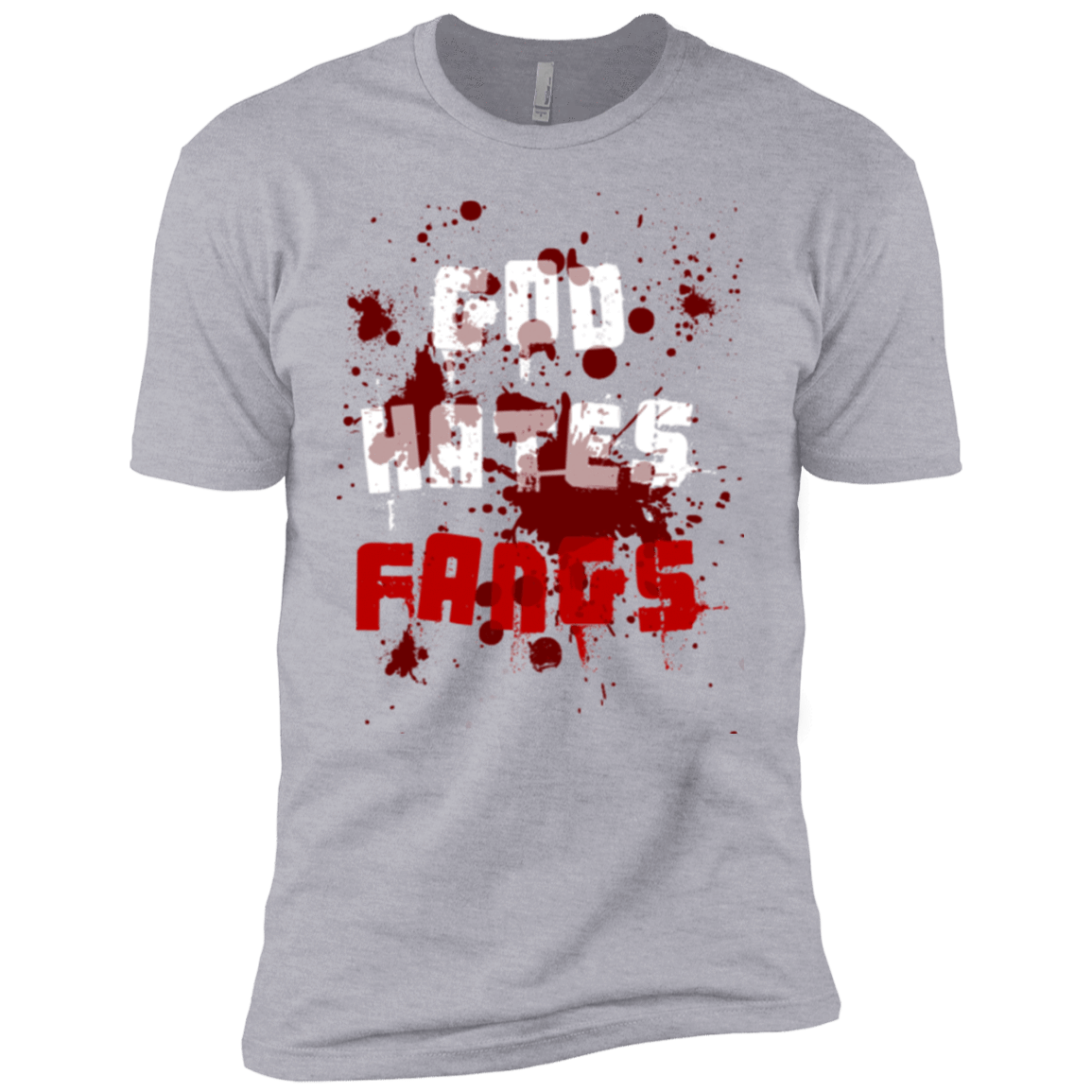 T-Shirts Heather Grey / YXS God hates fangs Boys Premium T-Shirt
