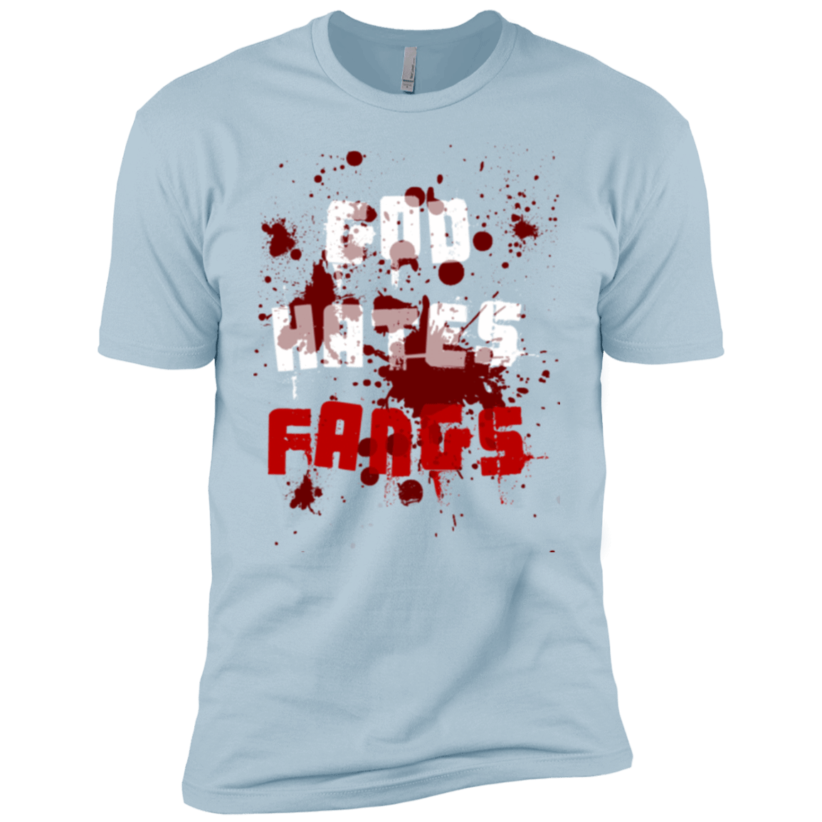 T-Shirts Light Blue / YXS God hates fangs Boys Premium T-Shirt