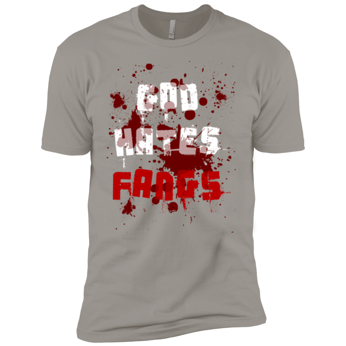 T-Shirts Light Grey / YXS God hates fangs Boys Premium T-Shirt