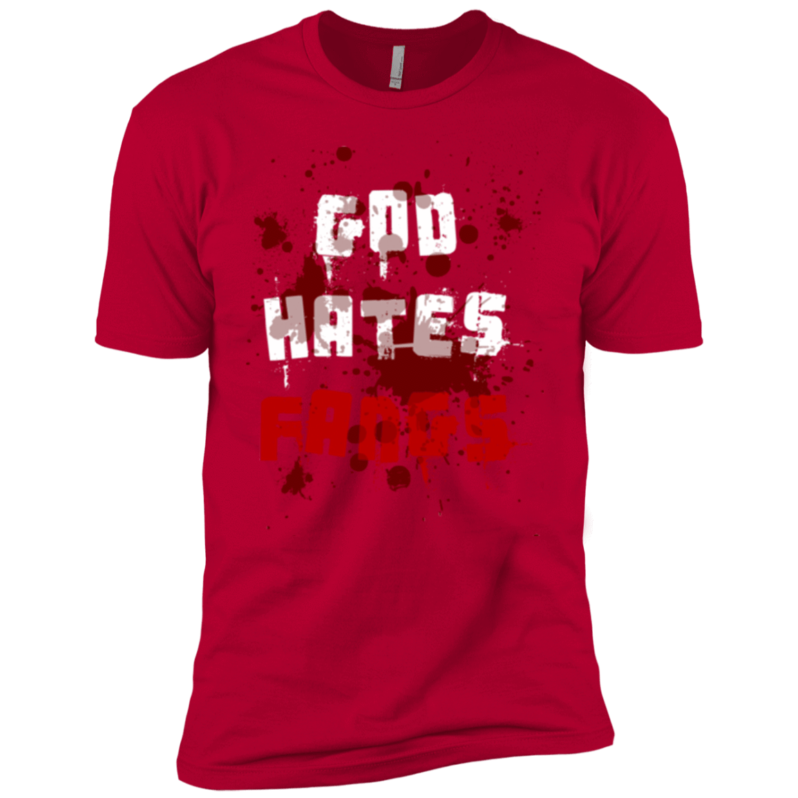 T-Shirts Red / YXS God hates fangs Boys Premium T-Shirt