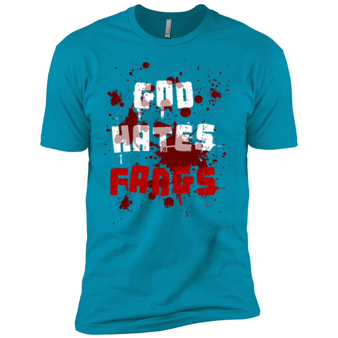 T-Shirts Turquoise / YXS God hates fangs Boys Premium T-Shirt