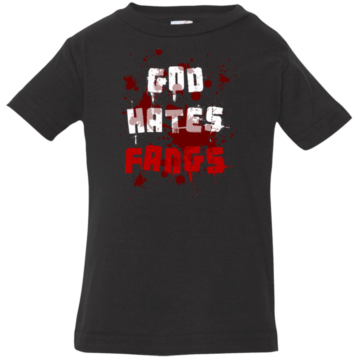 T-Shirts Black / 6 Months God hates fangs Infant Premium T-Shirt