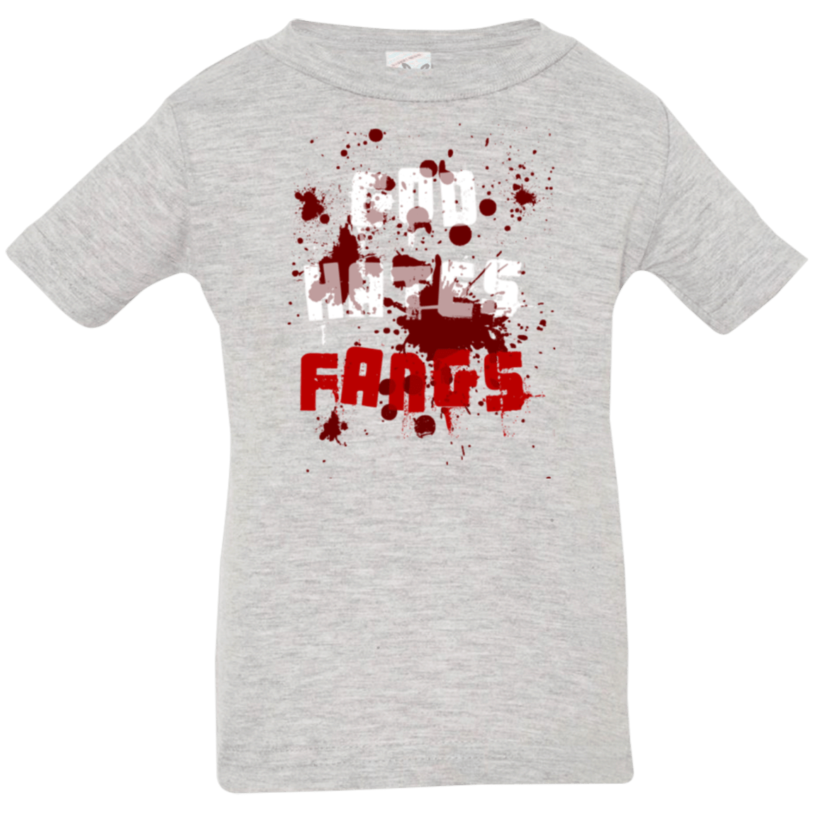 T-Shirts Heather / 6 Months God hates fangs Infant Premium T-Shirt