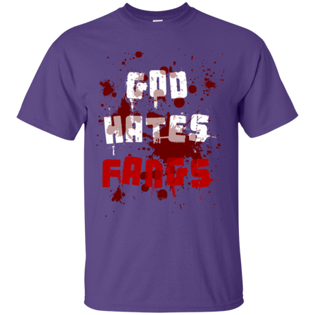 T-Shirts Purple / Small God hates fangs T-Shirt