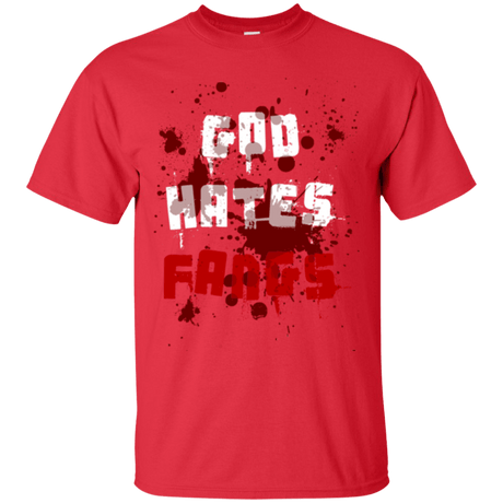 T-Shirts Red / Small God hates fangs T-Shirt