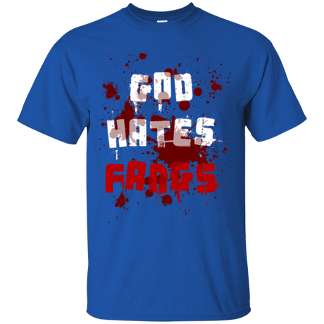 T-Shirts Royal / Small God hates fangs T-Shirt