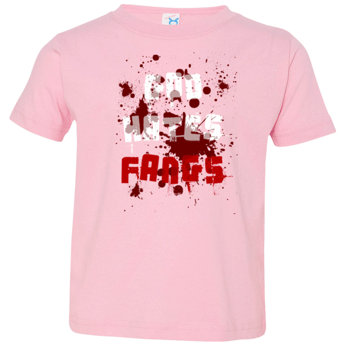 T-Shirts Pink / 2T God hates fangs Toddler Premium T-Shirt