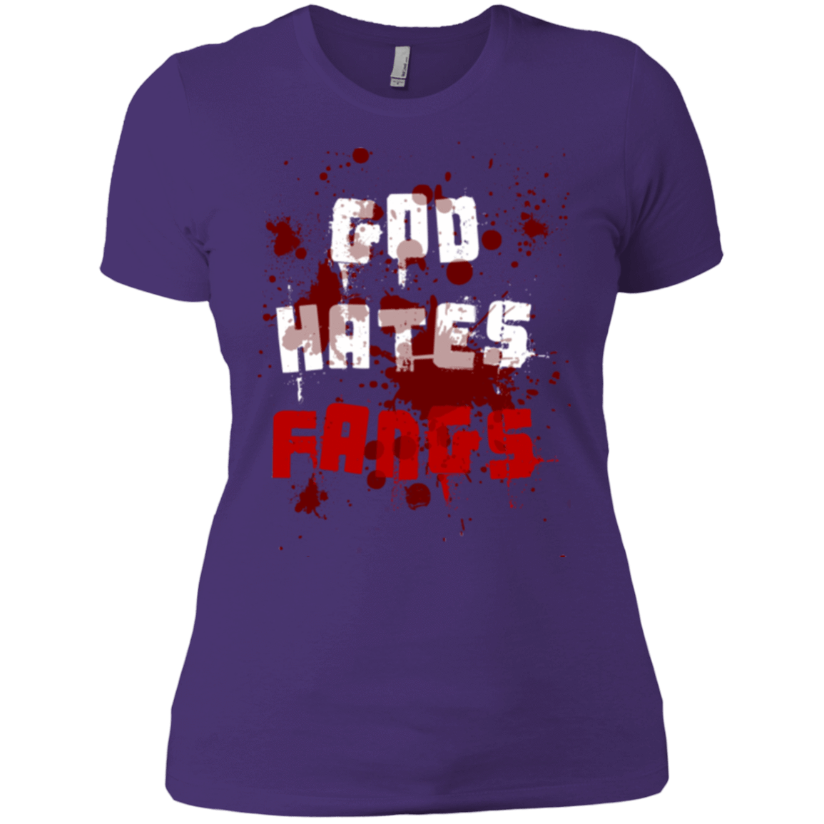 T-Shirts Purple / X-Small God hates fangs Women's Premium T-Shirt