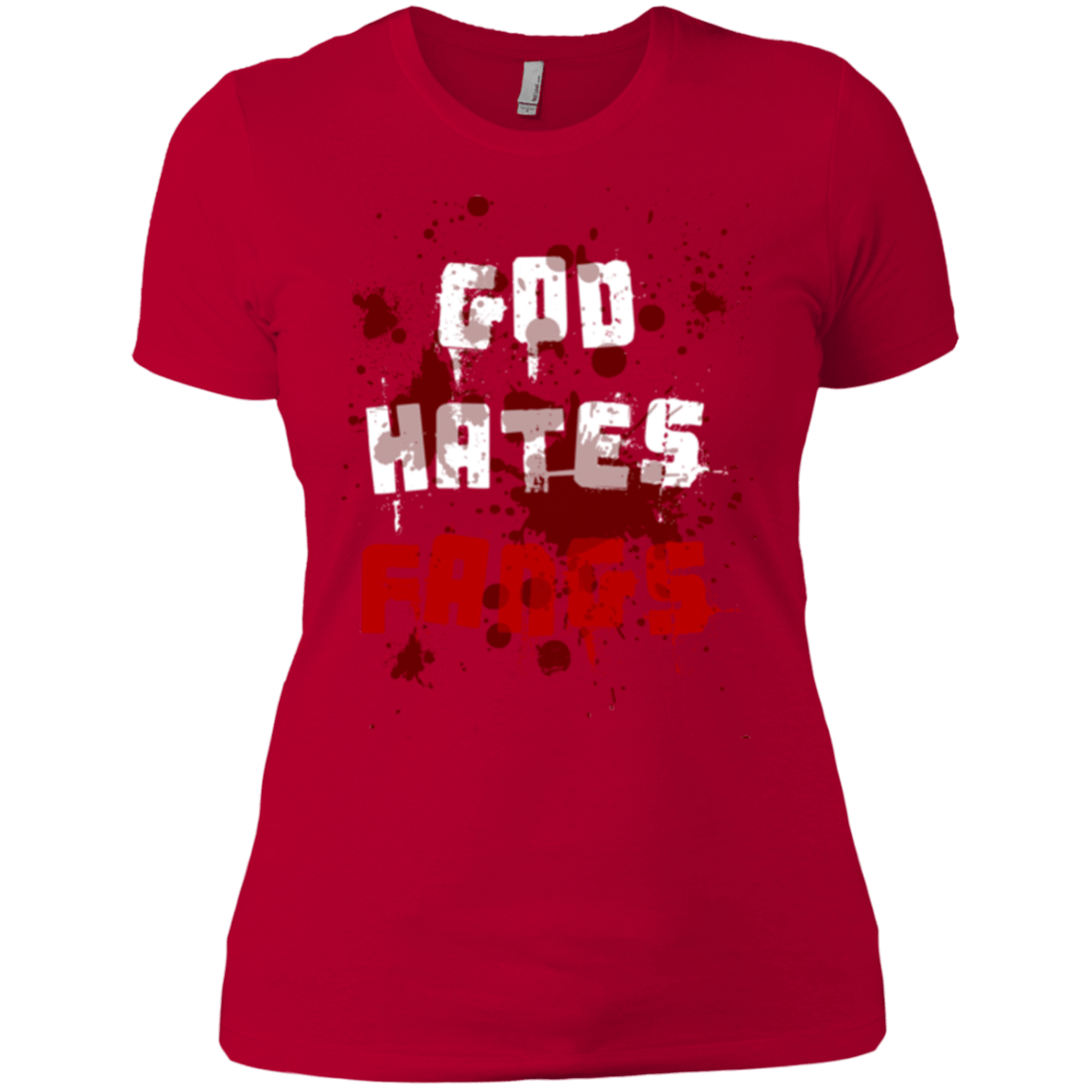 T-Shirts Red / X-Small God hates fangs Women's Premium T-Shirt