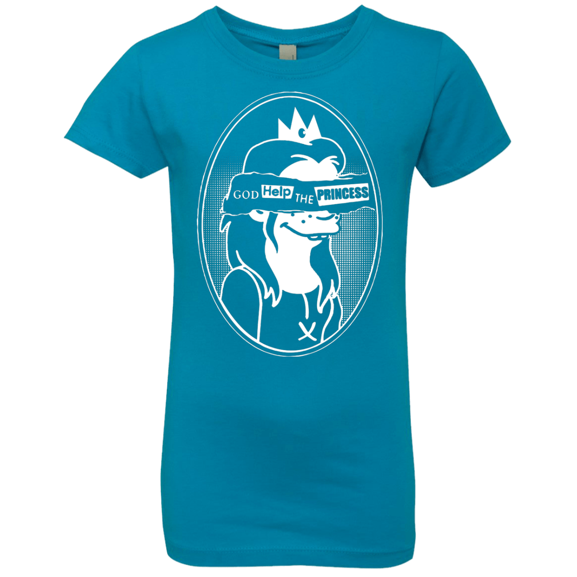 T-Shirts Turquoise / YXS God Help The Princess Girls Premium T-Shirt