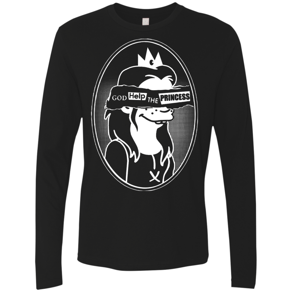 T-Shirts Black / S God Help The Princess Men's Premium Long Sleeve