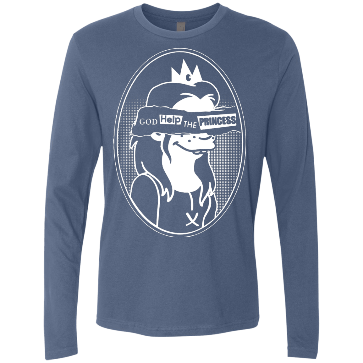 T-Shirts Indigo / S God Help The Princess Men's Premium Long Sleeve