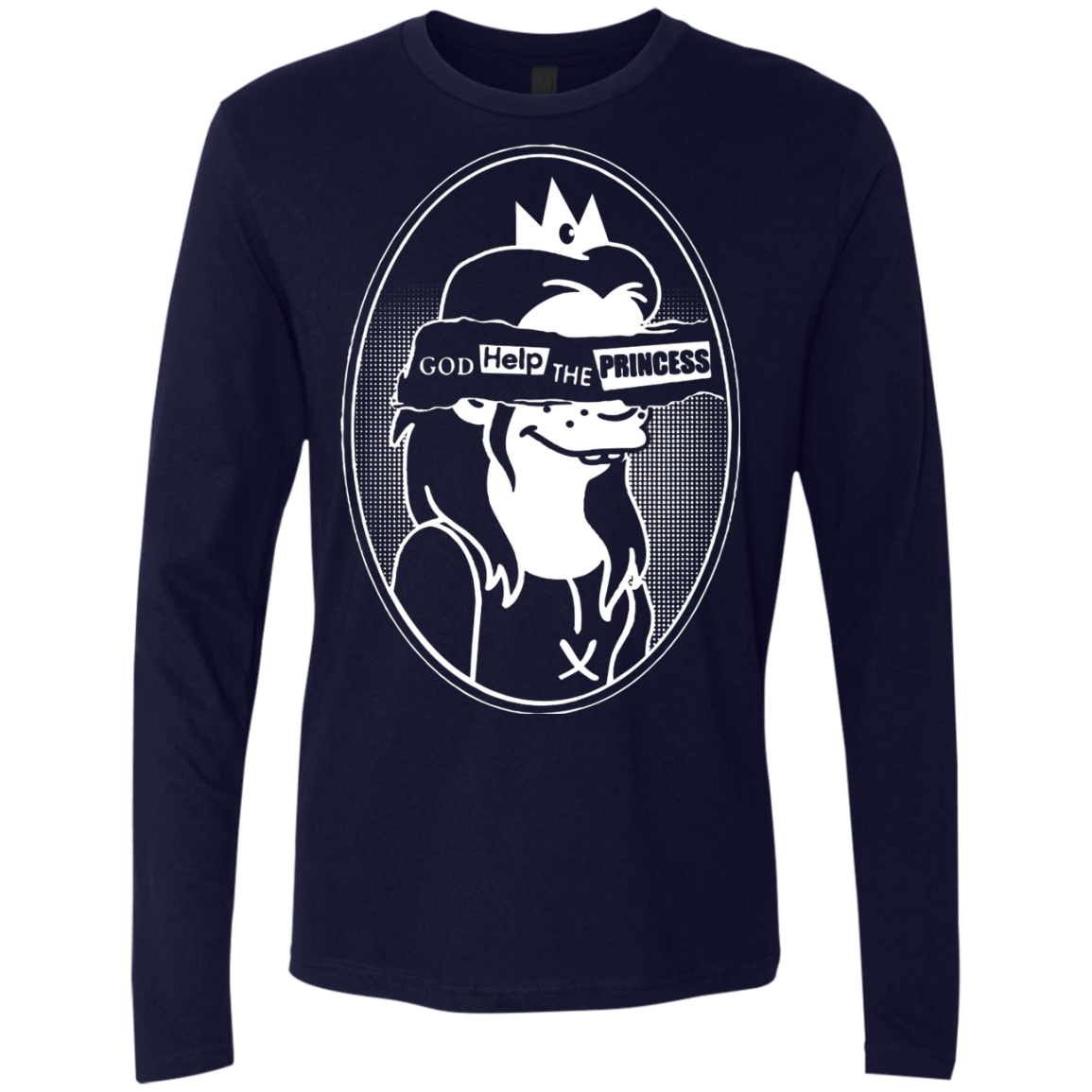 T-Shirts Midnight Navy / S God Help The Princess Men's Premium Long Sleeve