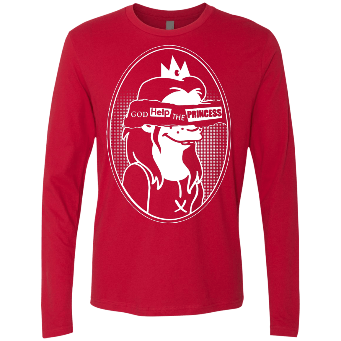 T-Shirts Red / S God Help The Princess Men's Premium Long Sleeve
