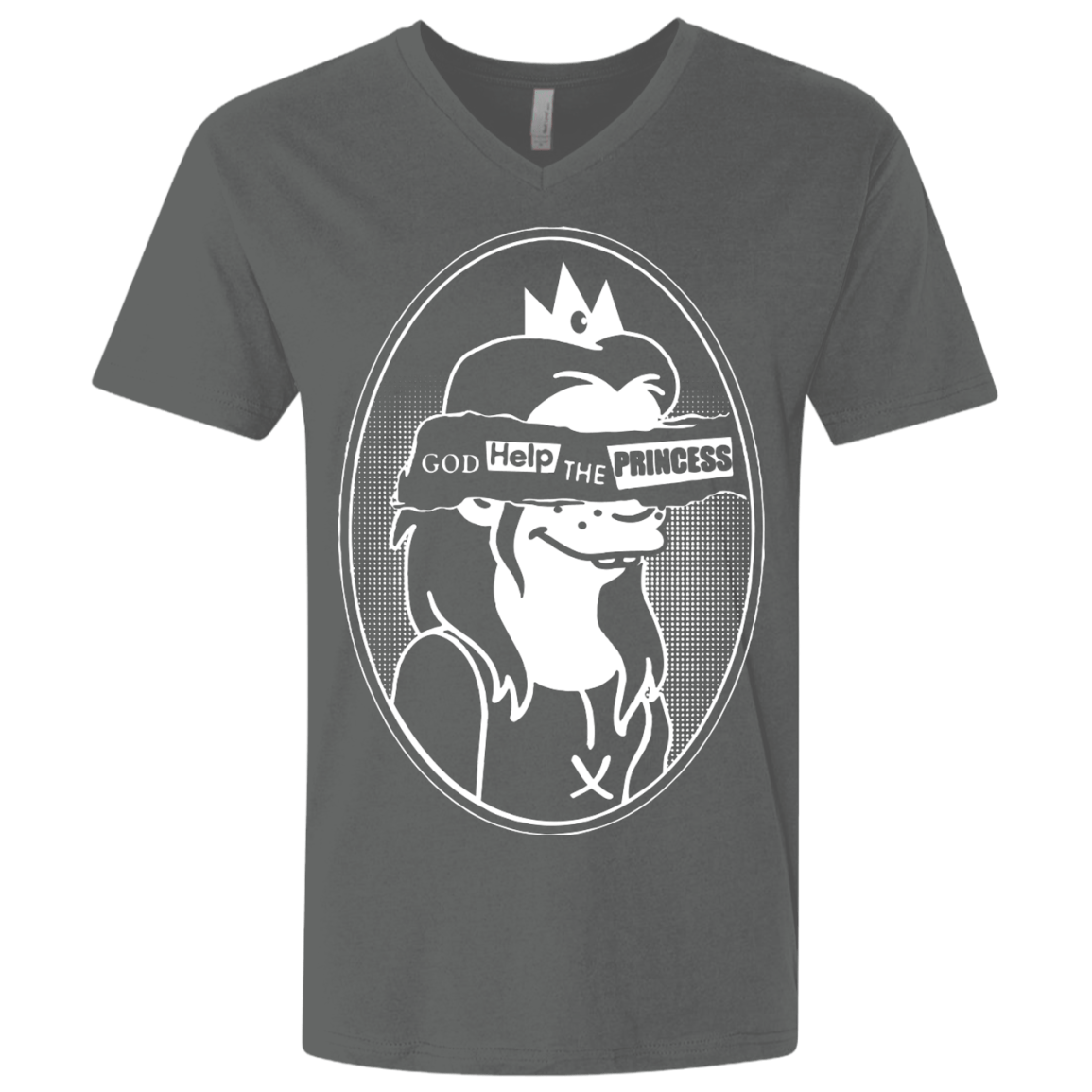 T-Shirts Heavy Metal / X-Small God Help The Princess Men's Premium V-Neck