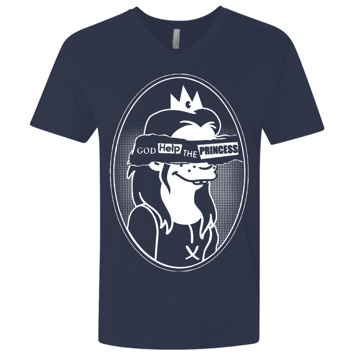 T-Shirts Midnight Navy / X-Small God Help The Princess Men's Premium V-Neck