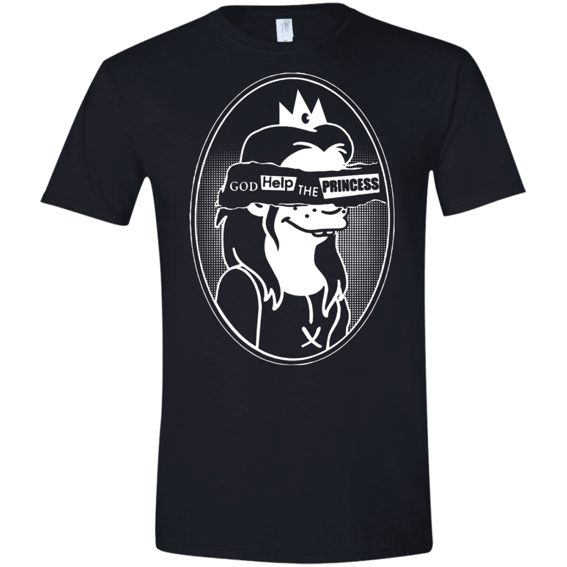 T-Shirts Black / X-Small God Help The Princess Men's Semi-Fitted Softstyle