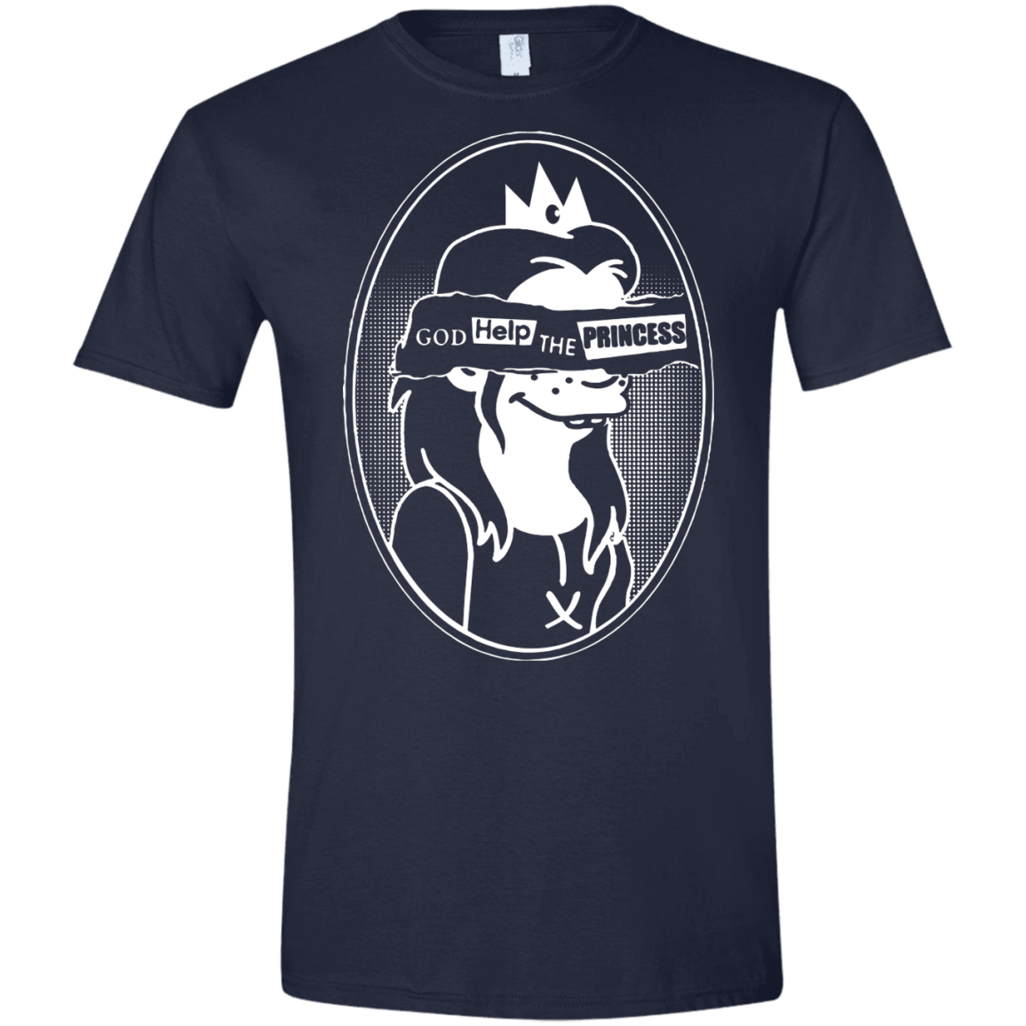 T-Shirts Navy / X-Small God Help The Princess Men's Semi-Fitted Softstyle