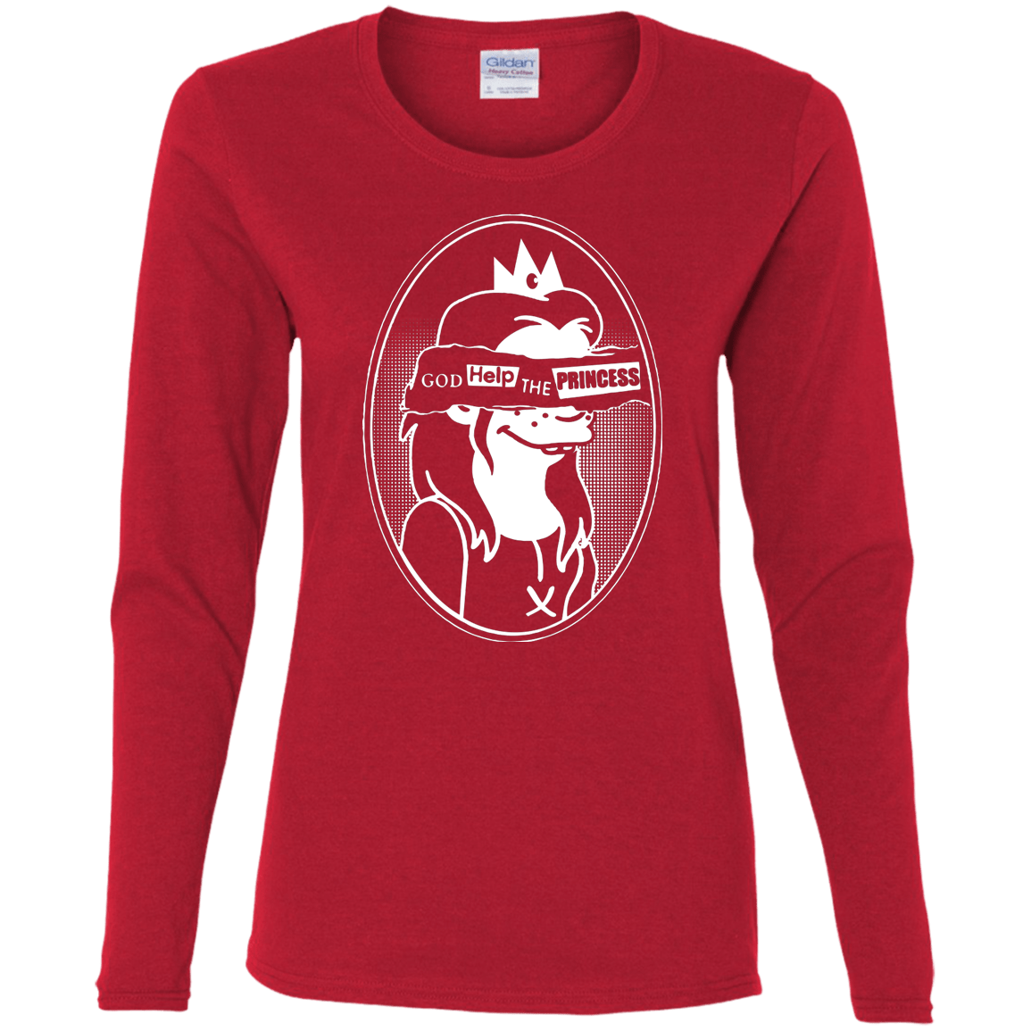 T-Shirts Red / S God Help The Princess Women's Long Sleeve T-Shirt
