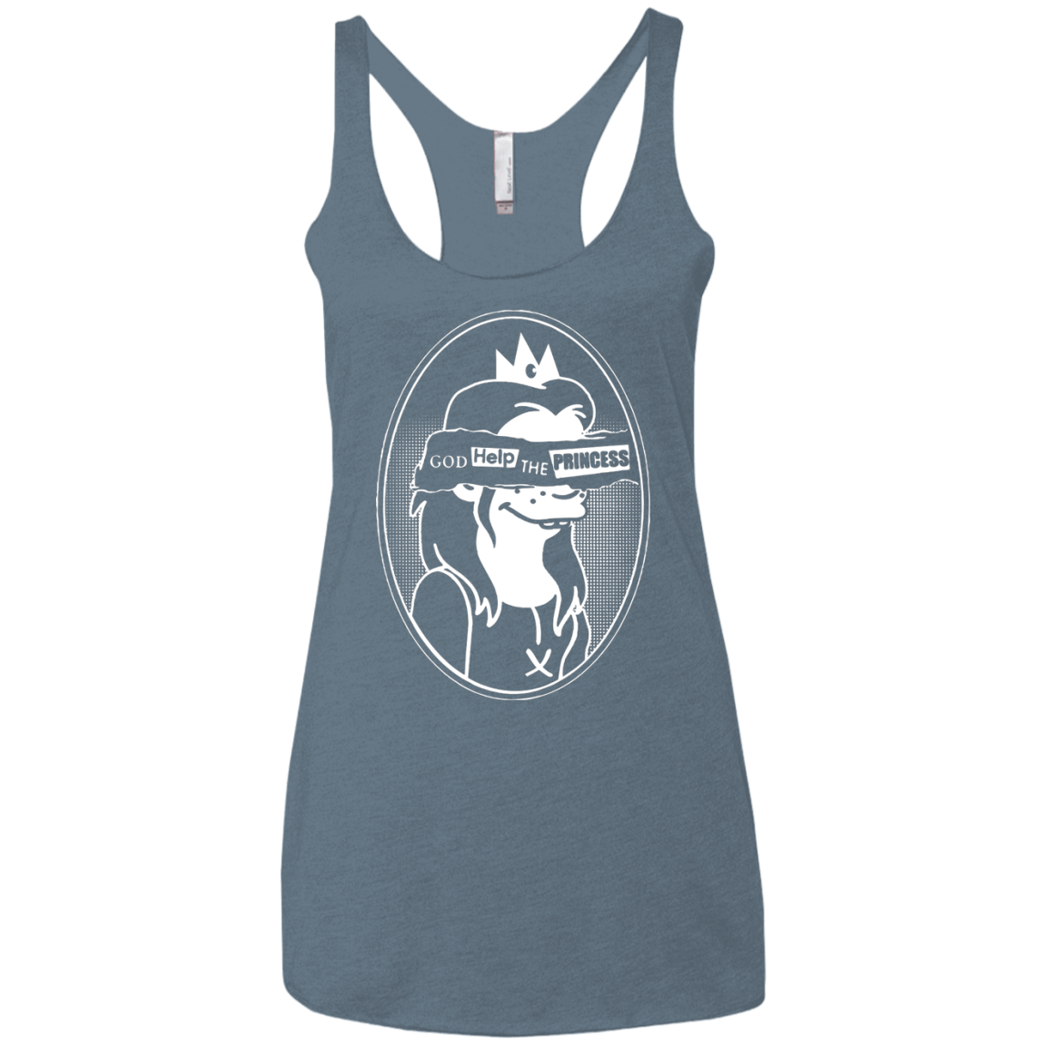 T-Shirts Indigo / X-Small God Help The Princess Women's Triblend Racerback Tank
