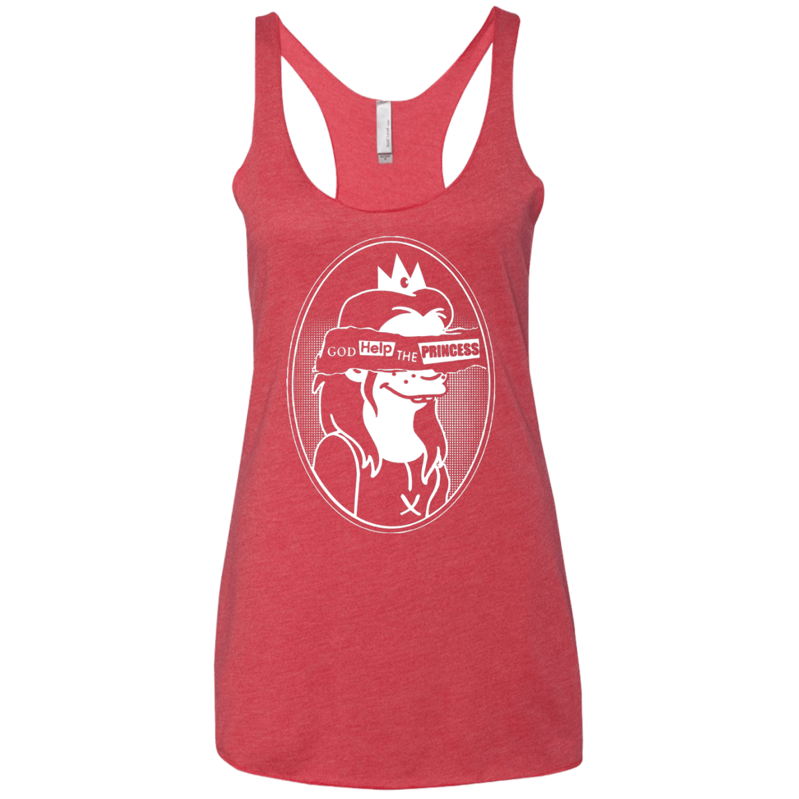 T-Shirts Vintage Red / X-Small God Help The Princess Women's Triblend Racerback Tank