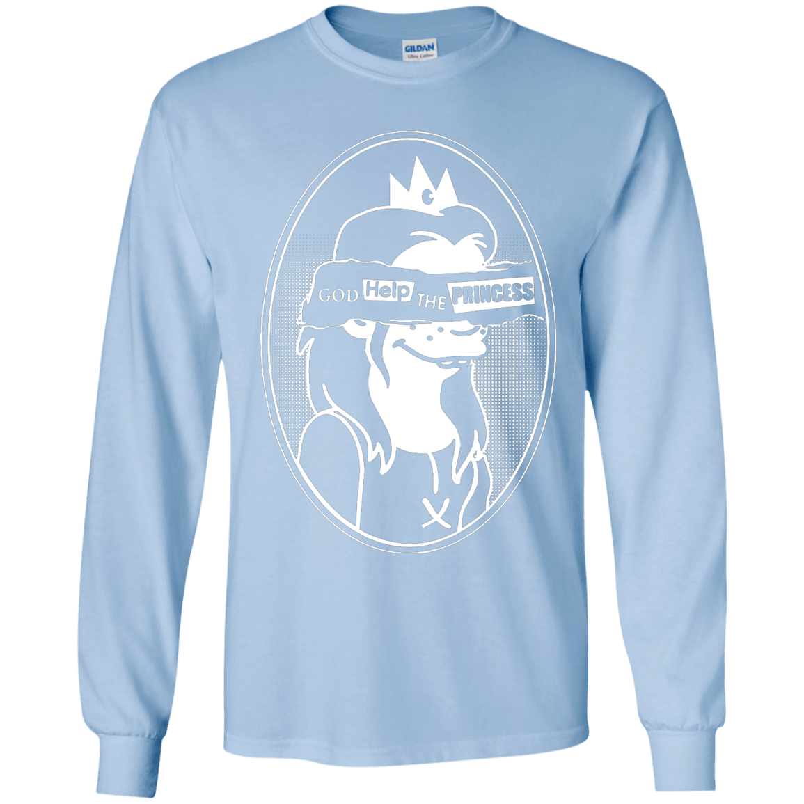 T-Shirts Light Blue / YS God Help The Princess Youth Long Sleeve T-Shirt