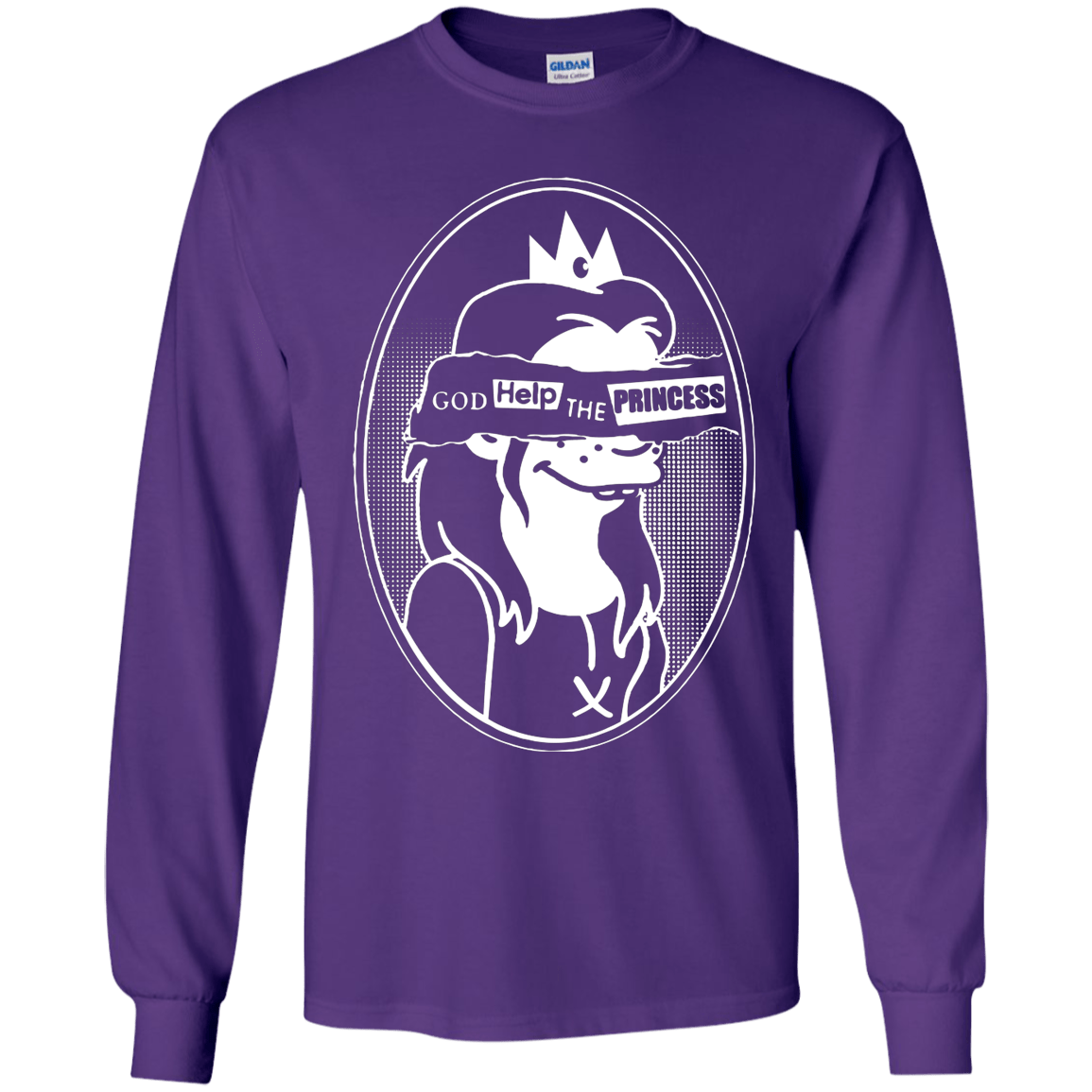 T-Shirts Purple / YS God Help The Princess Youth Long Sleeve T-Shirt