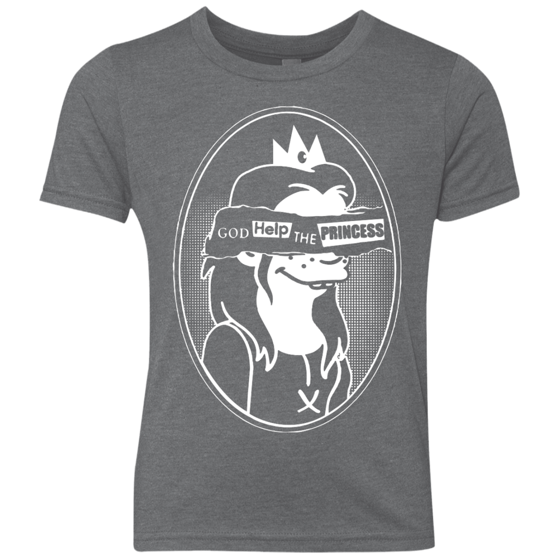 T-Shirts Premium Heather / YXS God Help The Princess Youth Triblend T-Shirt
