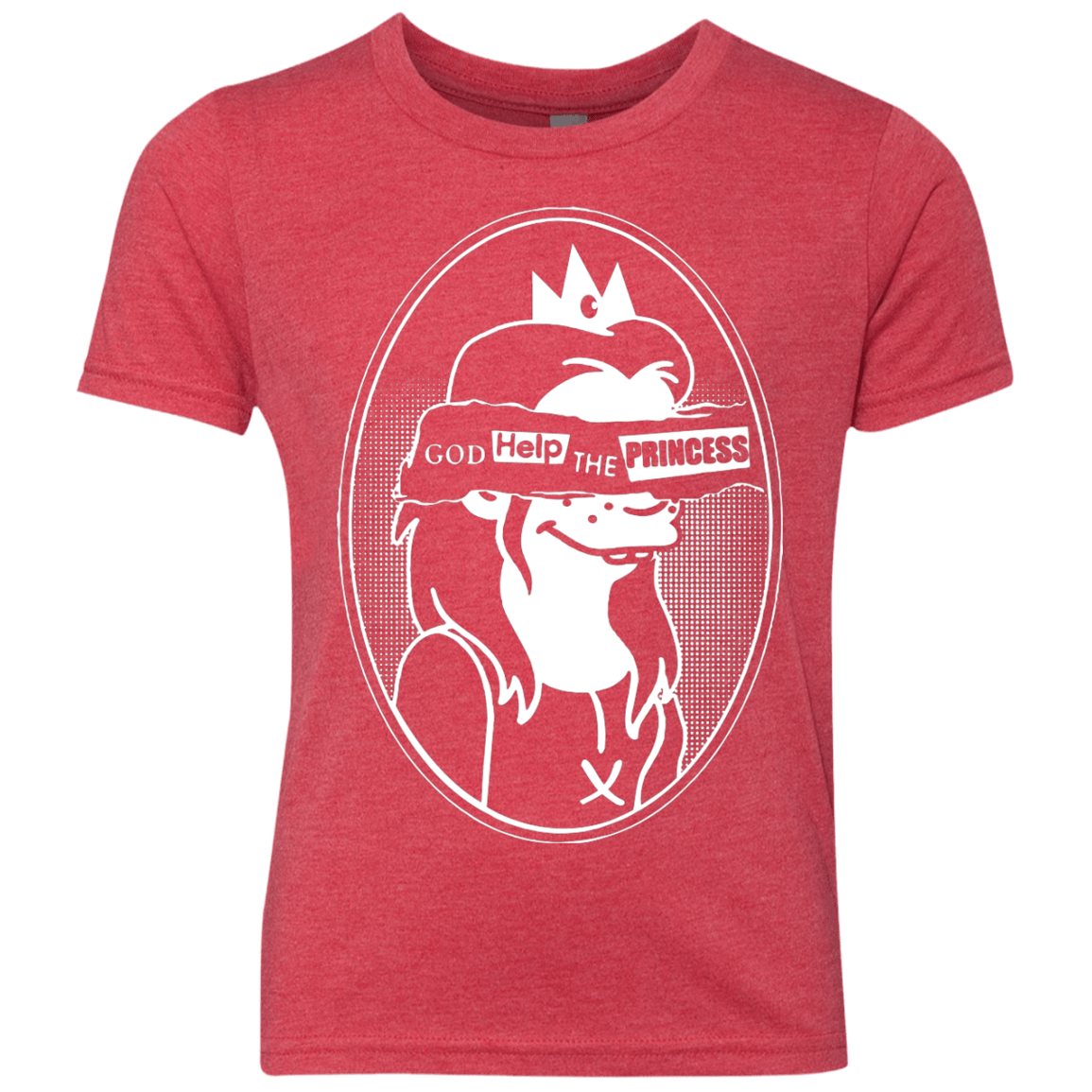 T-Shirts Vintage Red / YXS God Help The Princess Youth Triblend T-Shirt