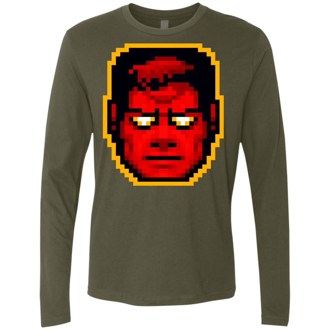 T-Shirts Military Green / Small God Mode Men's Premium Long Sleeve