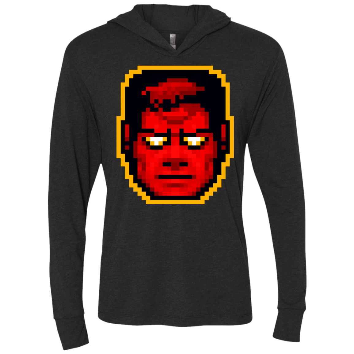 T-Shirts Vintage Black / X-Small God Mode Triblend Long Sleeve Hoodie Tee