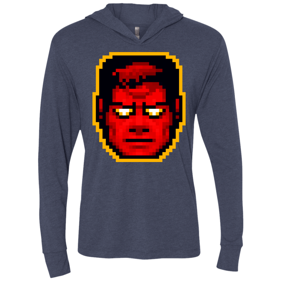 T-Shirts Vintage Navy / X-Small God Mode Triblend Long Sleeve Hoodie Tee