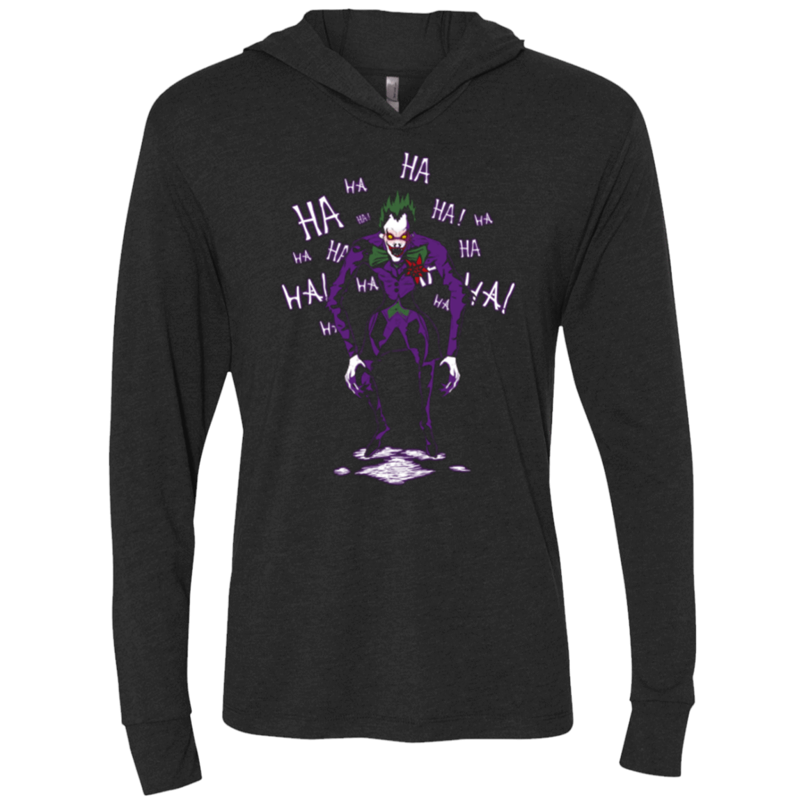 T-Shirts Vintage Black / X-Small God of a New Arkham City Triblend Long Sleeve Hoodie Tee