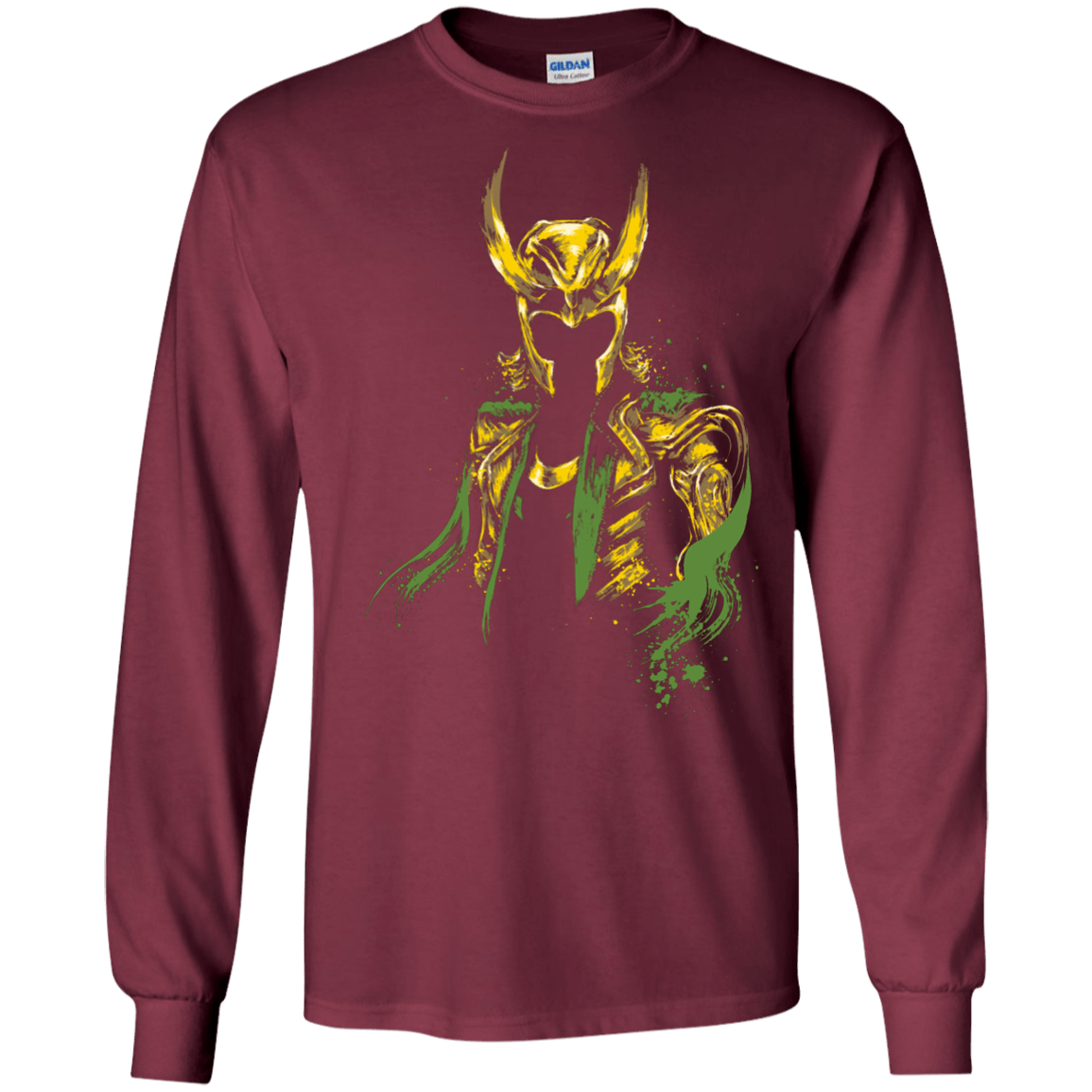 T-Shirts Maroon / S God of Mischief Men's Long Sleeve T-Shirt