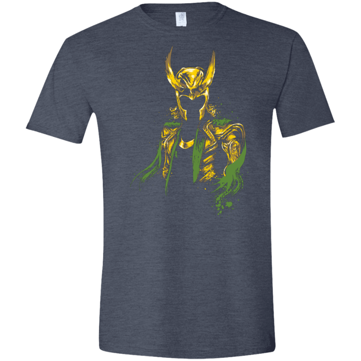 T-Shirts Heather Navy / S God of Mischief Men's Semi-Fitted Softstyle